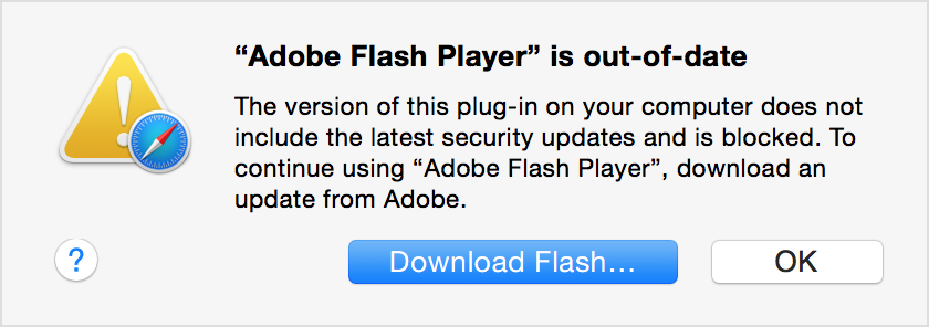 Safari adobe flash problems